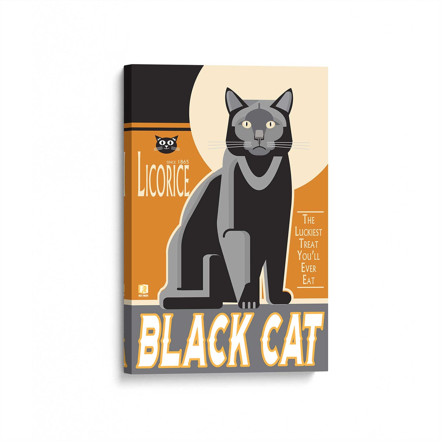 Black Cat Candy Canvas Print