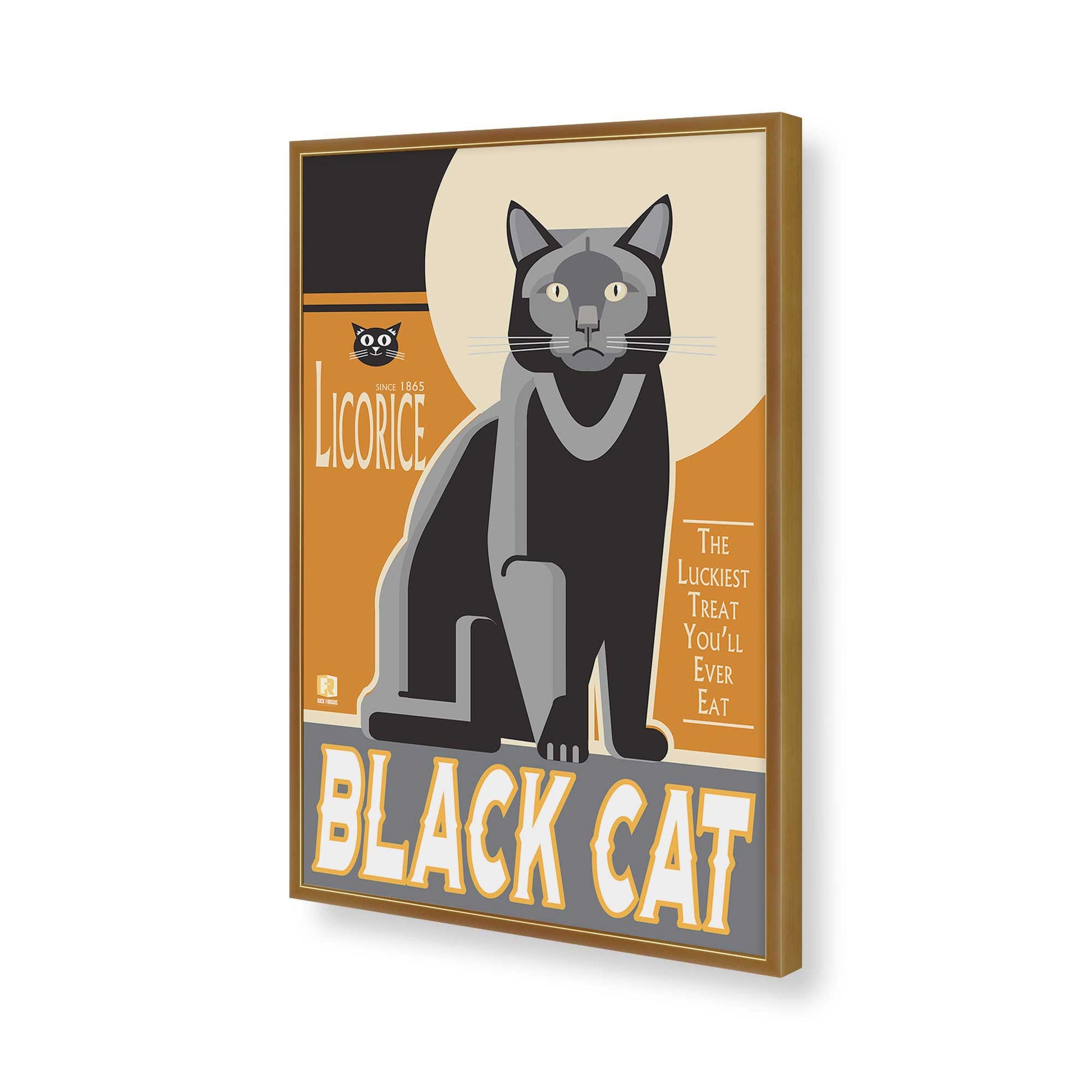 [Color:Polished Gold], Picture of art in a Polished Gold frame of the corner