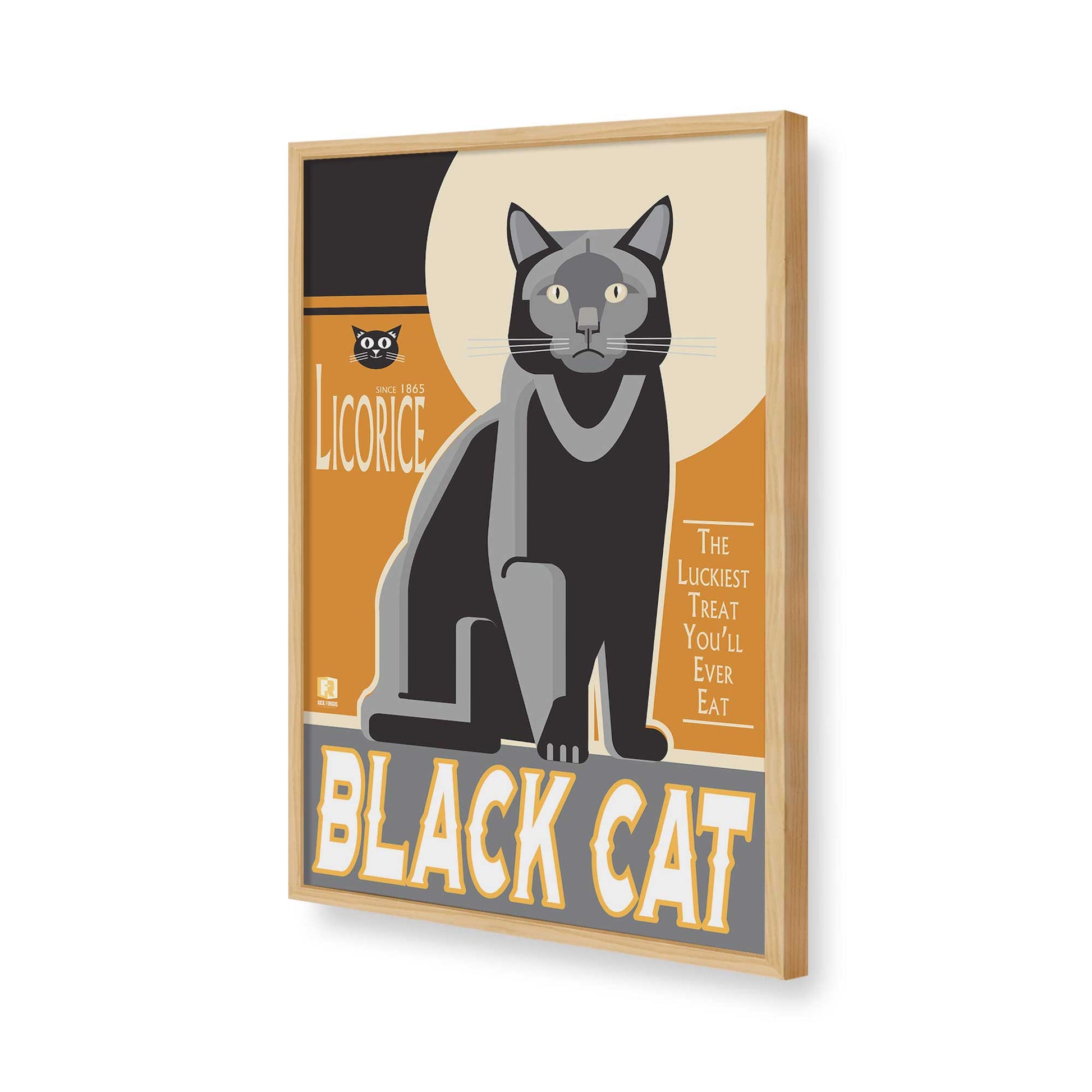 [Color:American Maple], Picture of art in a American Maple frame of the corner