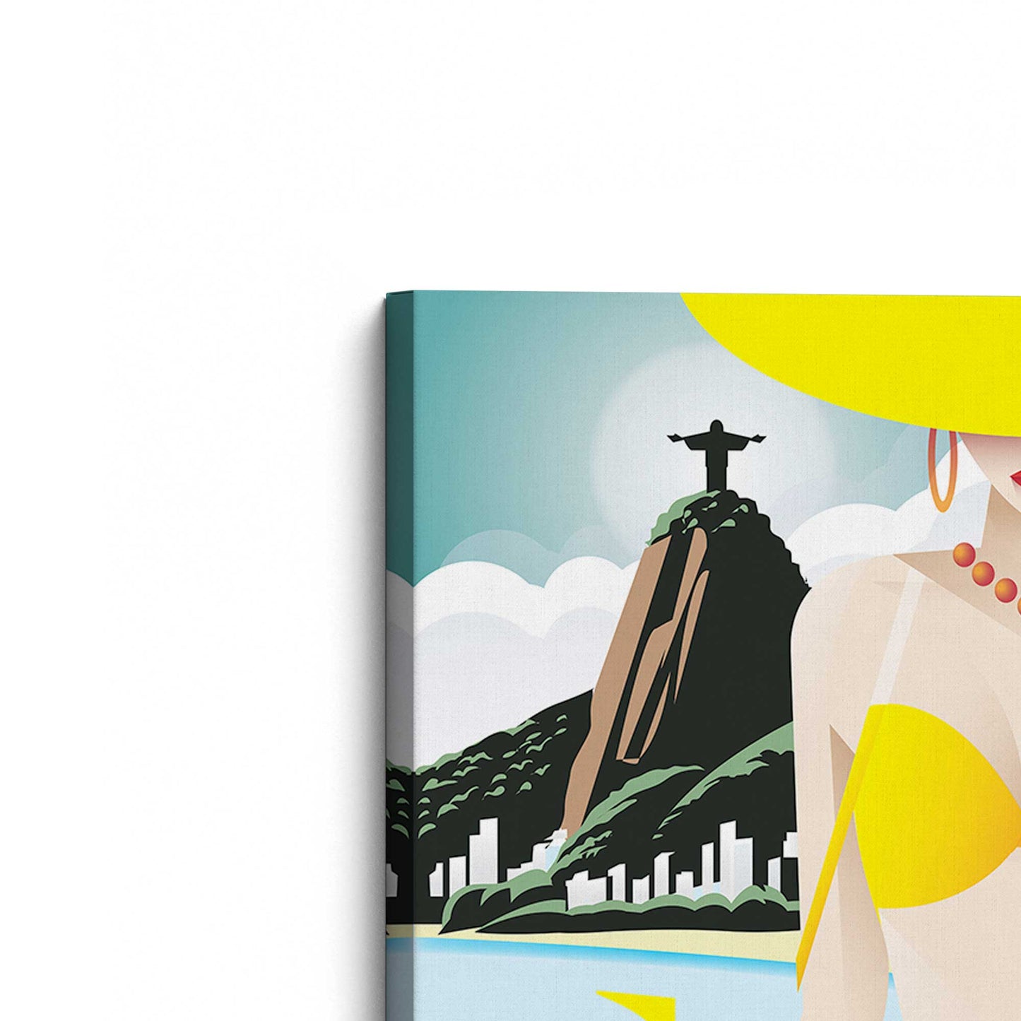 [Color:Stretched Canvas], Picture of the corner of the art