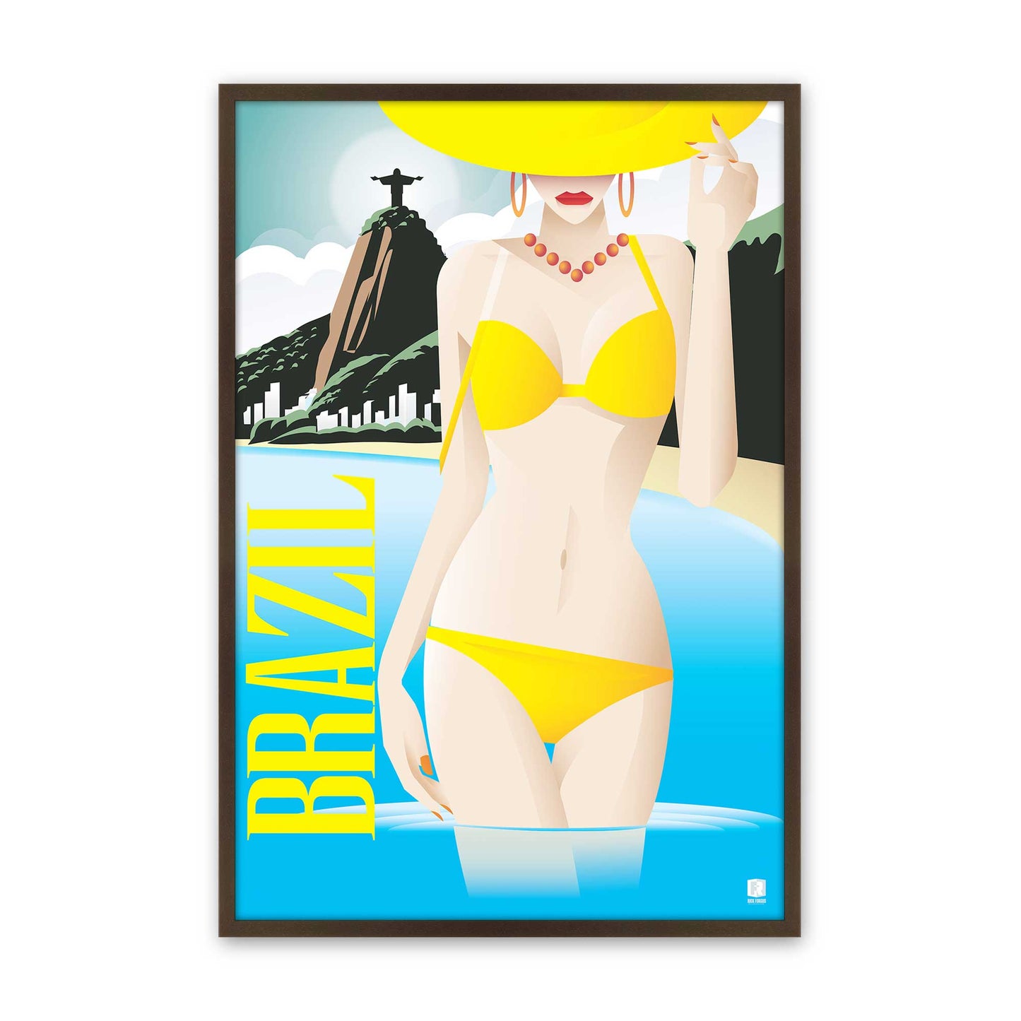 [Color:Belvinder Brown], Picture of art in a Belvinder Brown frame