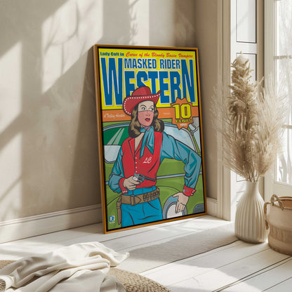 [Color:Opaque White], Picture of art in a White frame at an angle