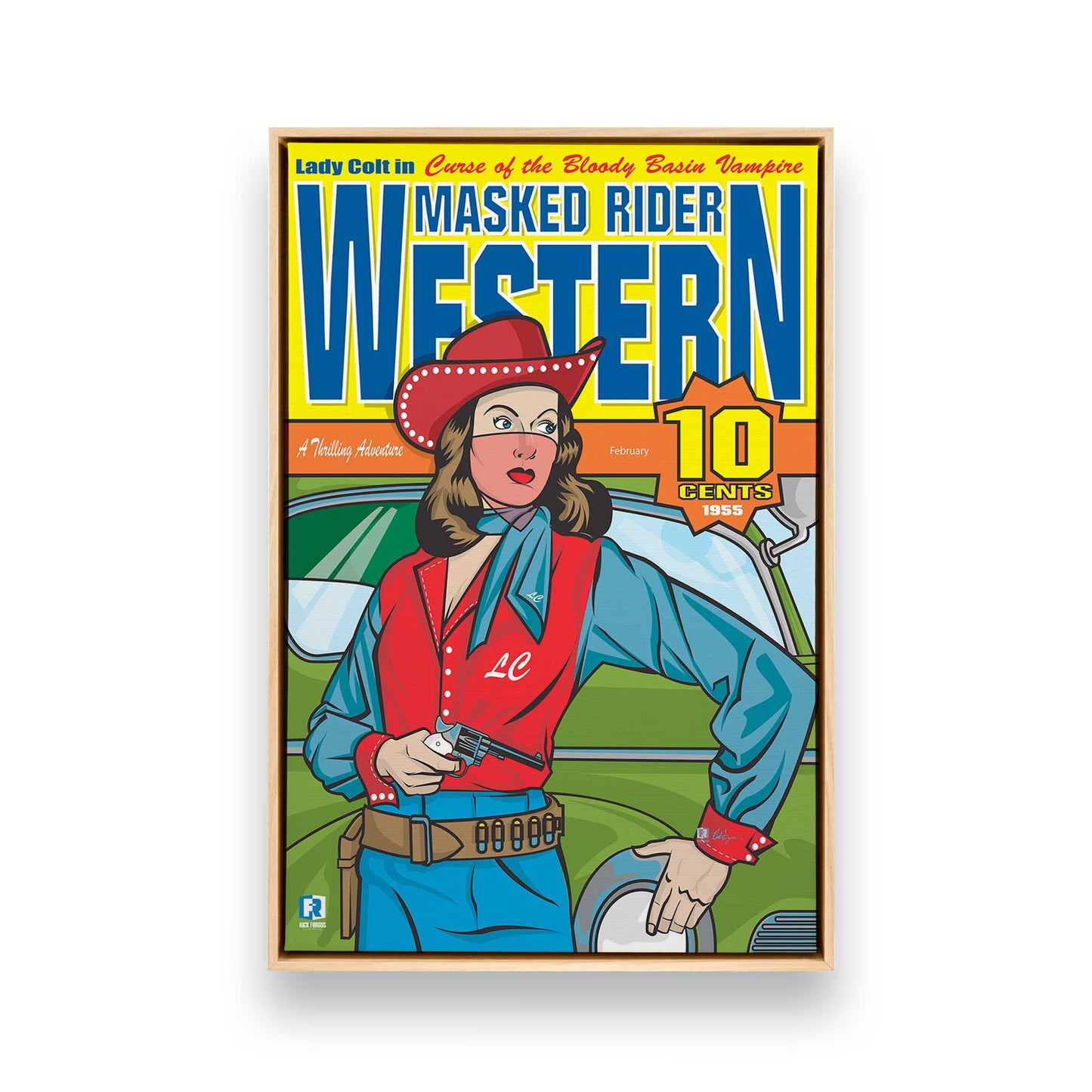 [Color:American Maple], Picture of art in a American Maple frame