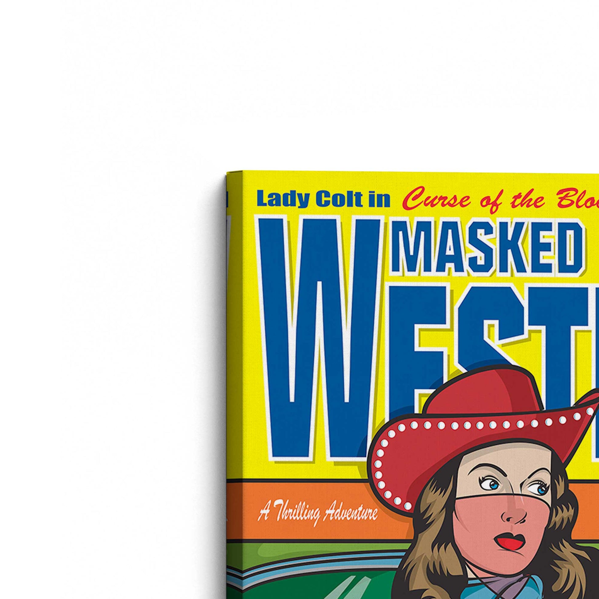 [Color:Stretched Canvas], Picture of the corner of the art