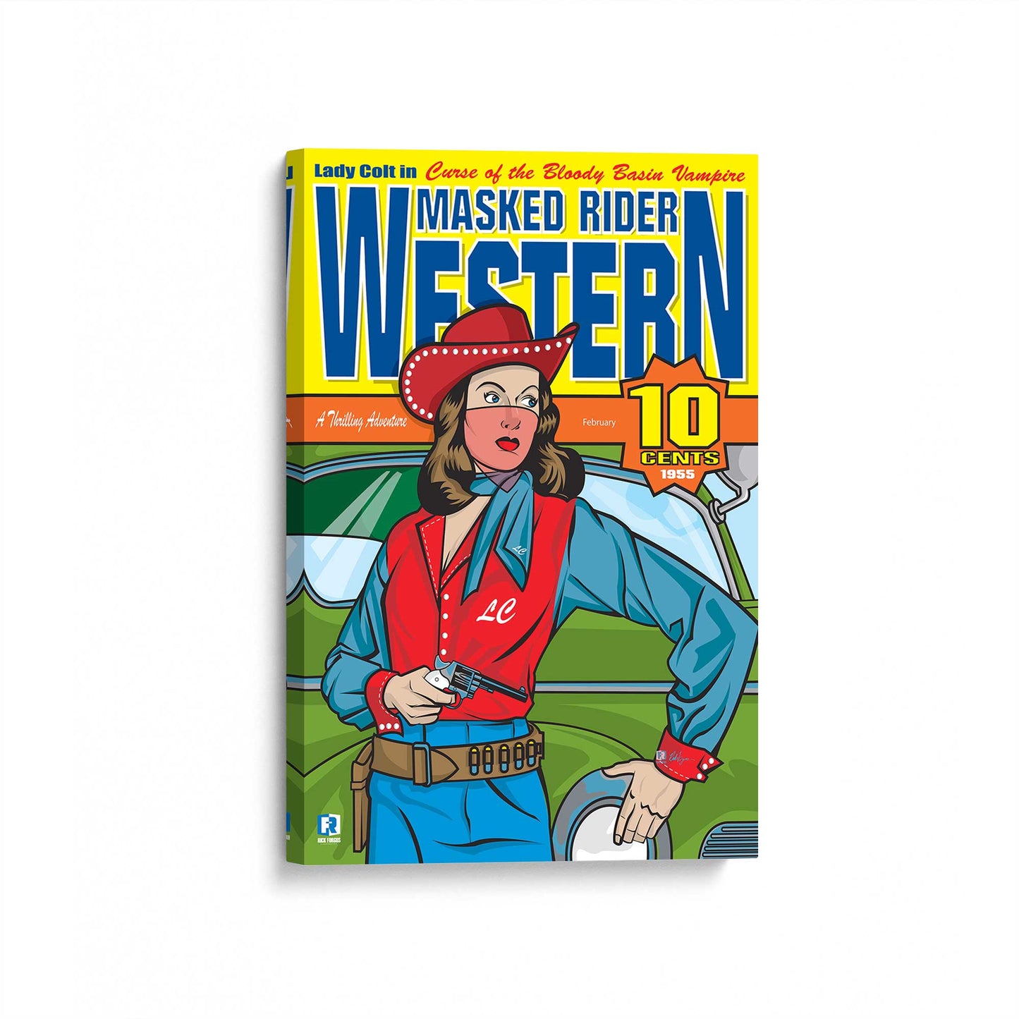 Wild West Trouble Canvas Print