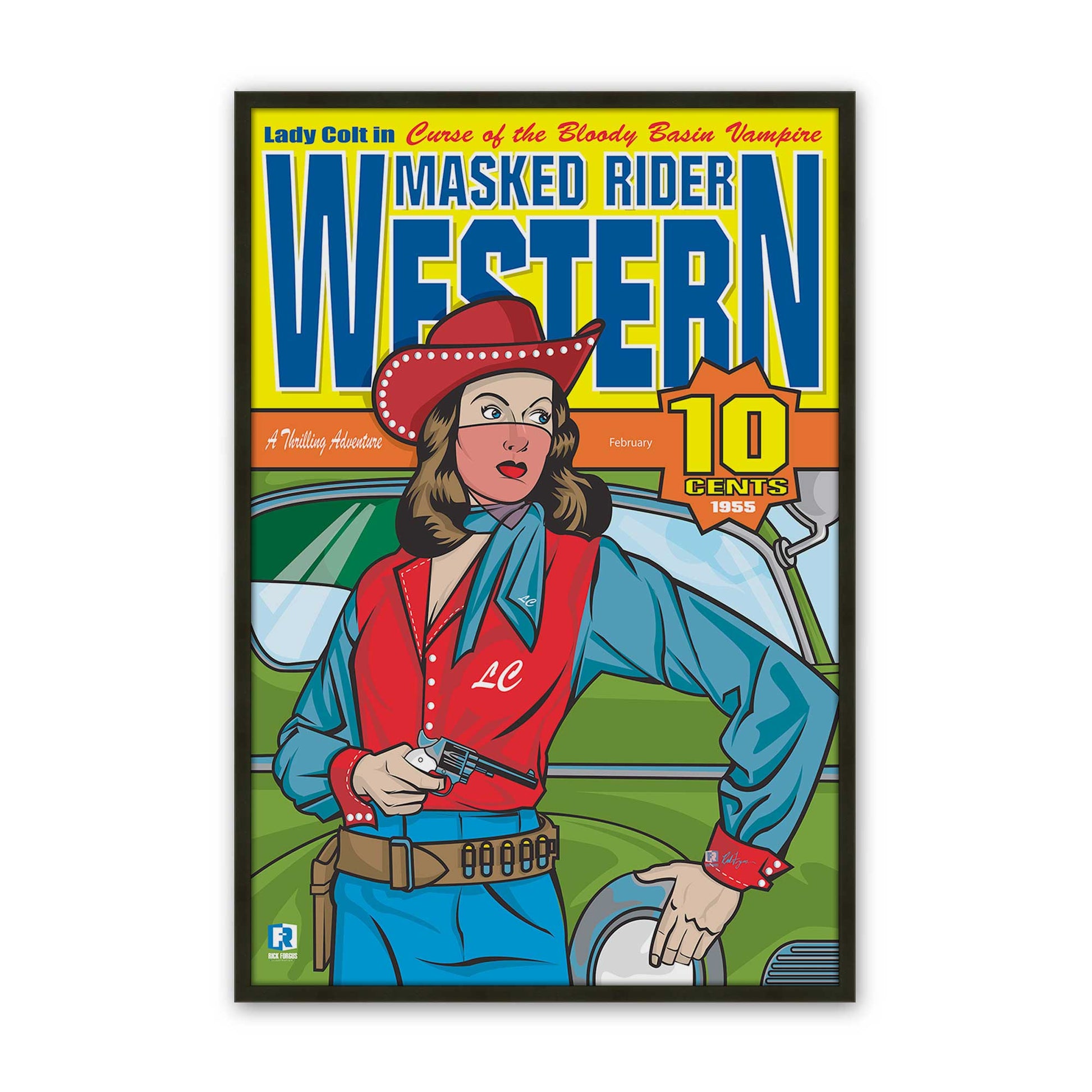 [Color:Satin Black], Picture of art in a Satin Black frame