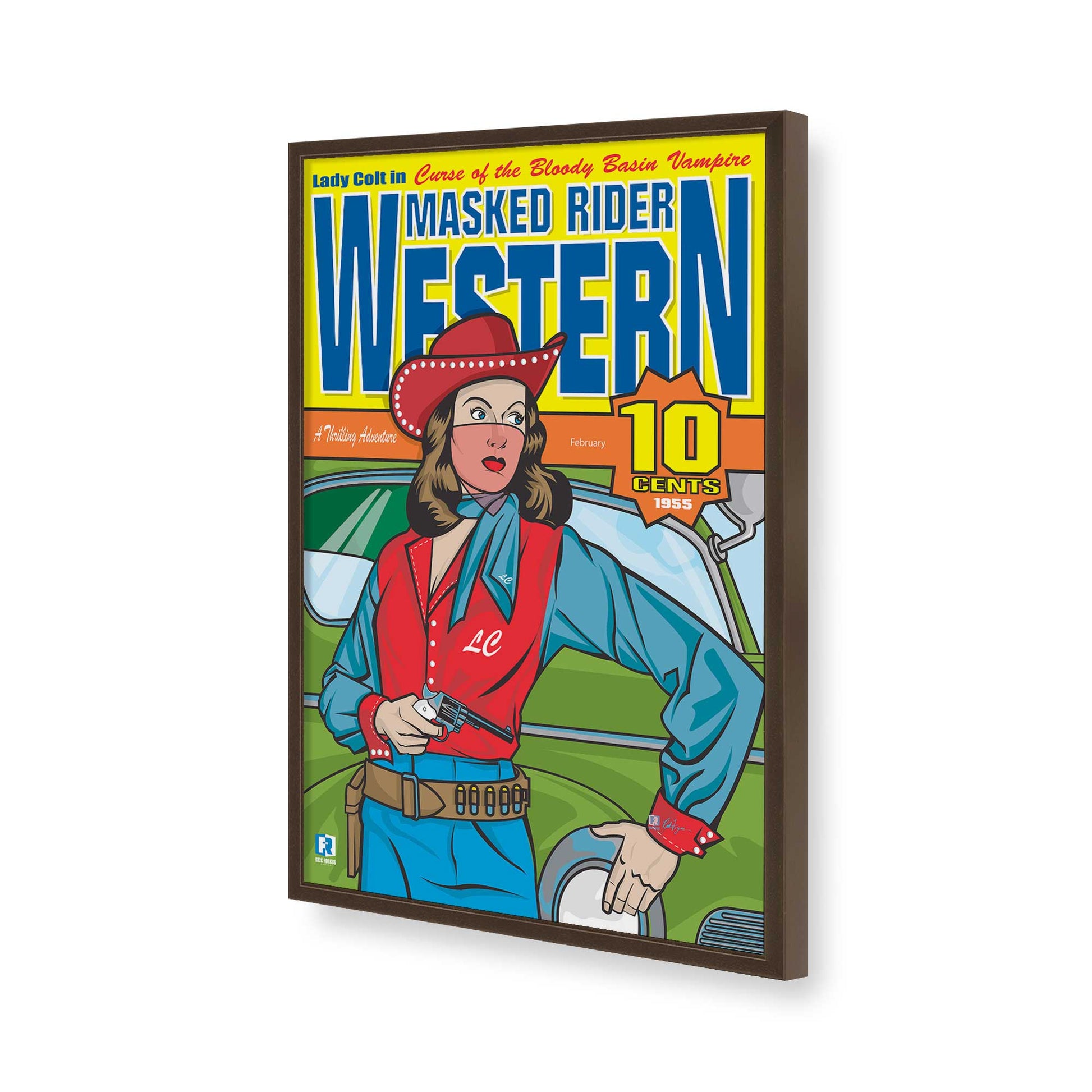 [Color:Belvinder Brown], Picture of art in a Belvinder Brown frame of the corner