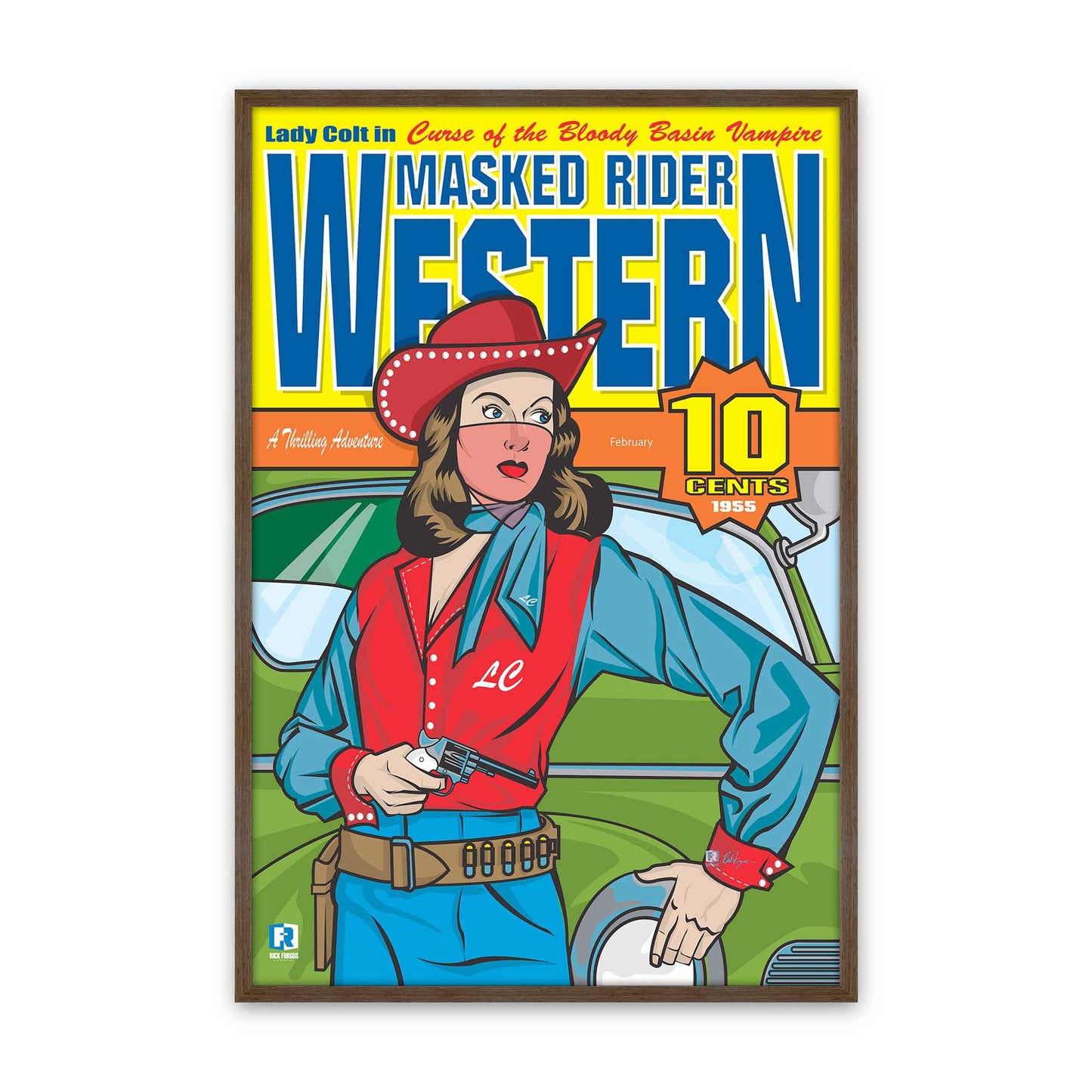 [Color:Walnut], Picture of art in a Walnut frame