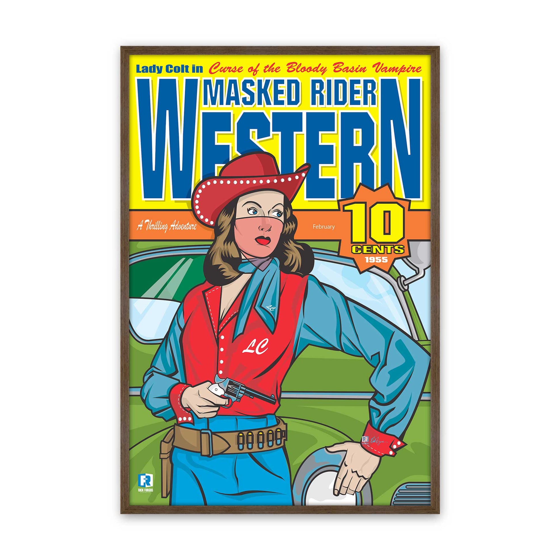 [Color:Walnut], Picture of art in a Walnut frame