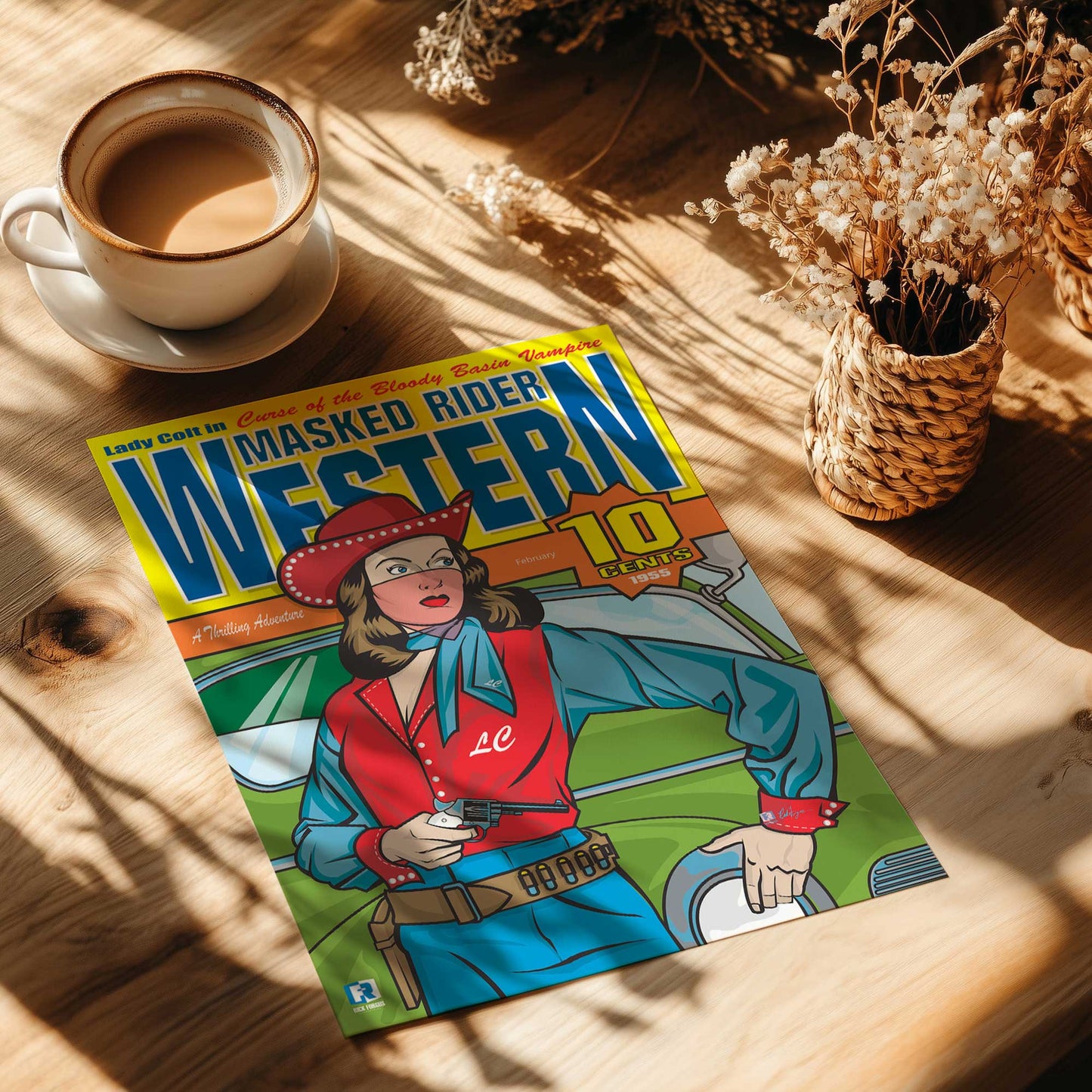 Wild West Trouble Paper Print