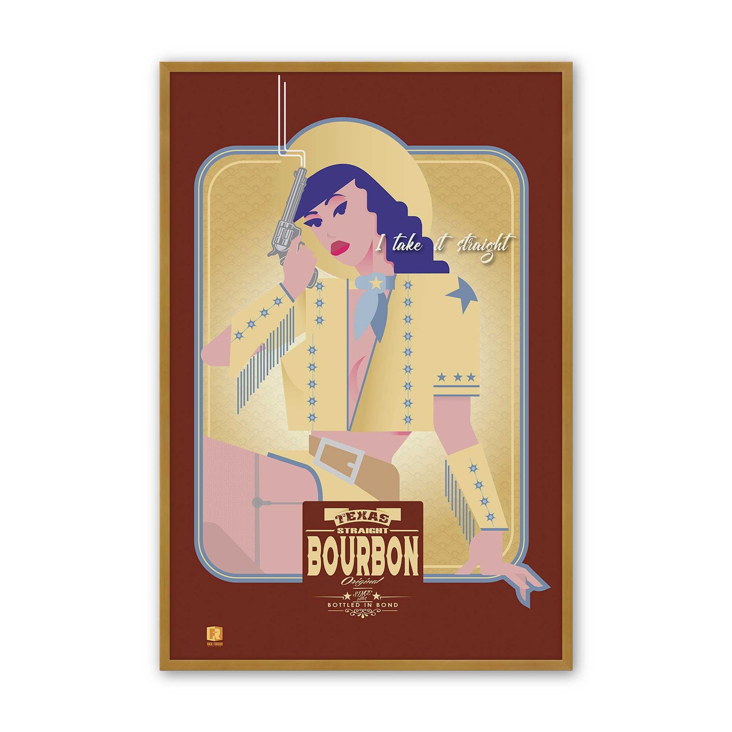 [Color:Polished Gold], Picture of art in a Polished Gold frame