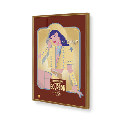 [Color:Polished Gold], Picture of art in a Polished Gold frame of the corner