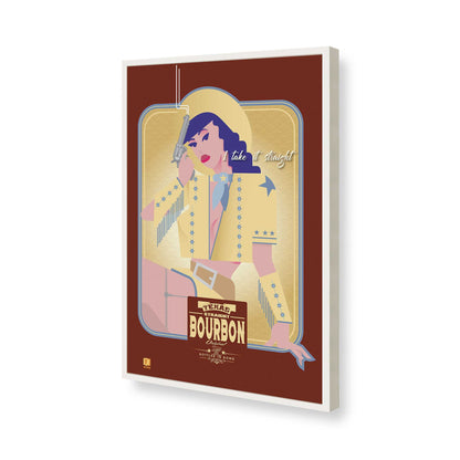 [Color:Opaque White], Picture of art in a Opaque White frame of the corner