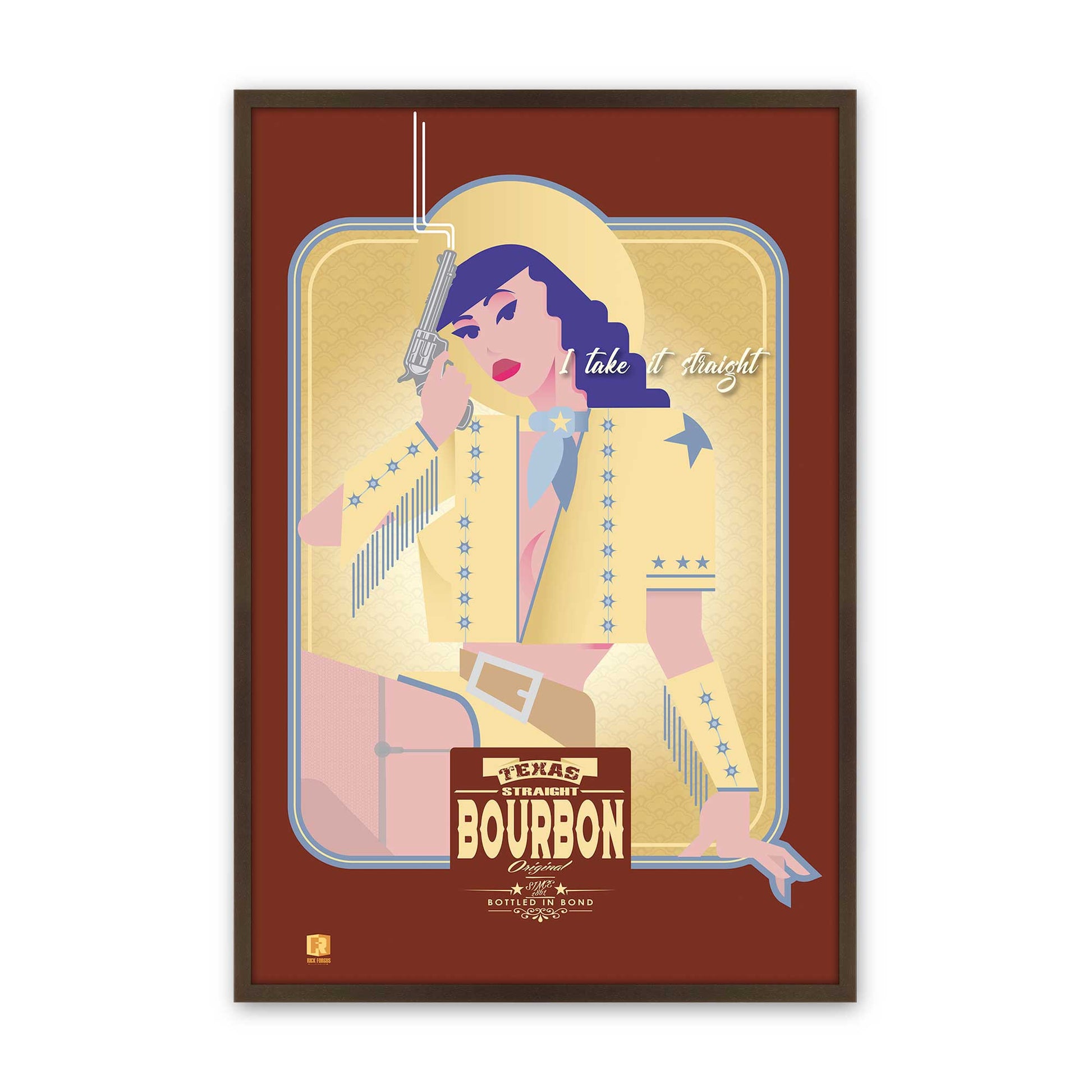 [Color:Belvinder Brown], Picture of art in a Belvinder Brown frame