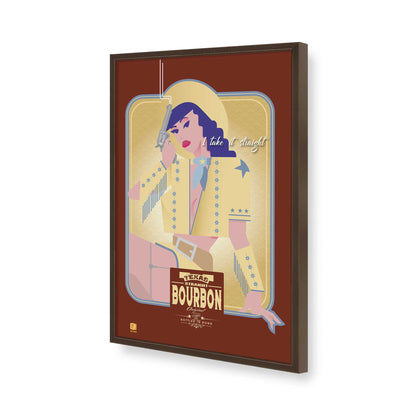 [Color:Belvinder Brown], Picture of art in a Belvinder Brown frame of the corner