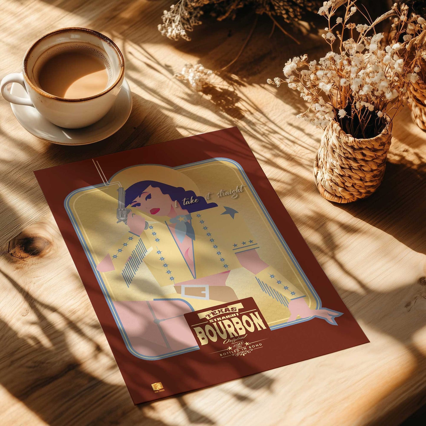 Desert Cowgirl Paper Print