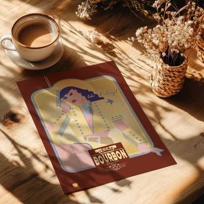 Desert Cowgirl Paper Print