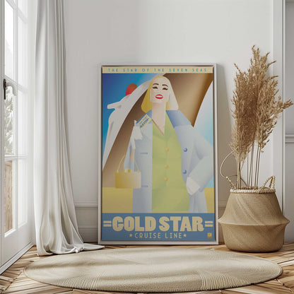 [Color:Polished Chrome], Picture of art in a Polished Chrome frame at an angle