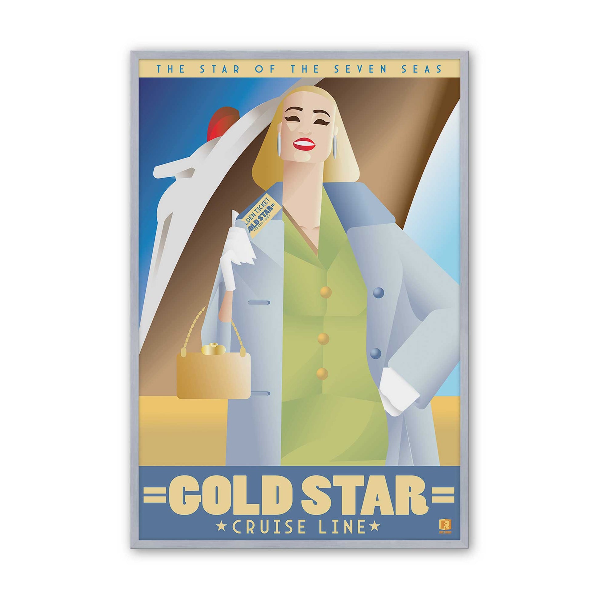 [Color:Polished Chrome], Picture of art in a Polished Chrome frame