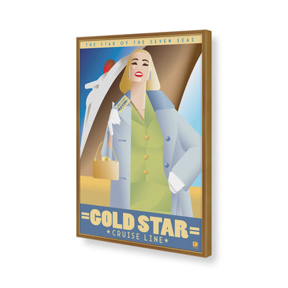 [Color:Polished Gold], Picture of art in a Polished Gold frame of the corner