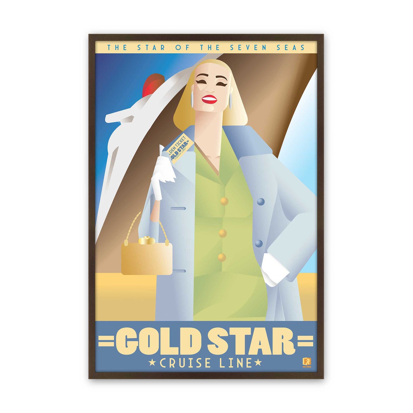 [Color:Belvinder Brown], Picture of art in a Belvinder Brown frame