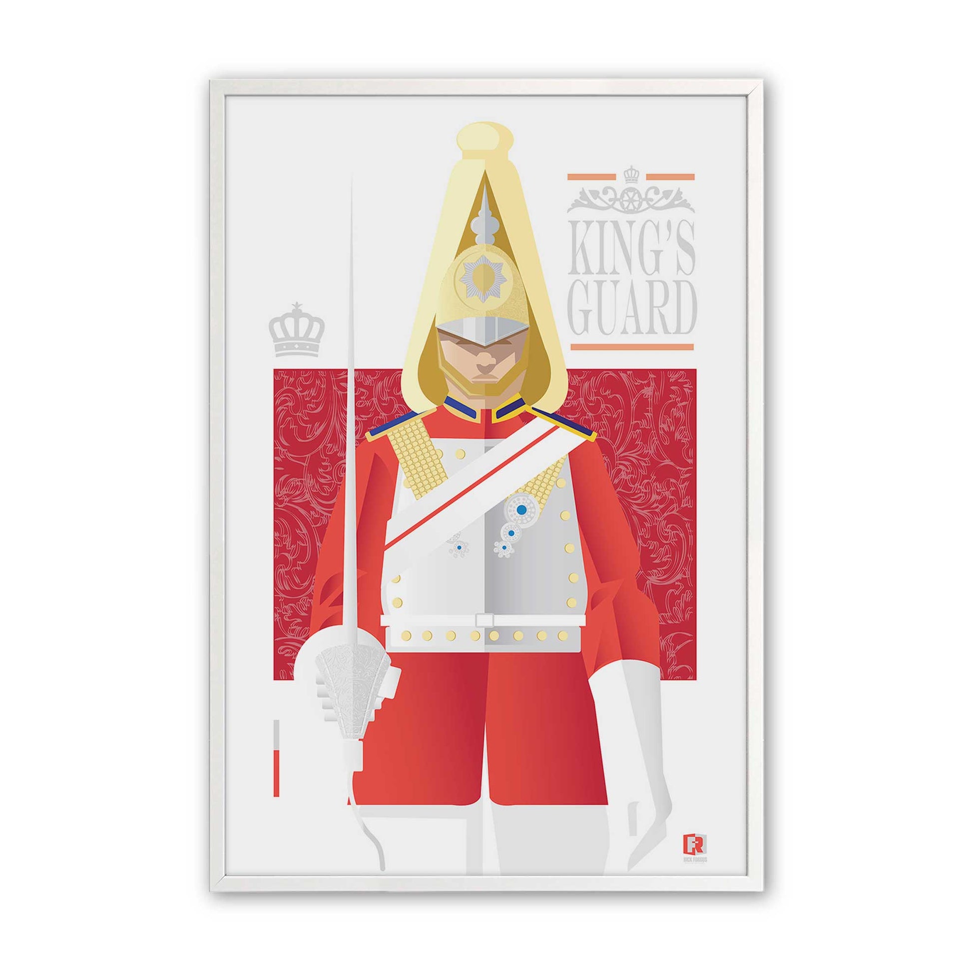 [Color:Opaque White], Picture of art in a Opaque White frame