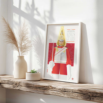 [Color:Polished Gold], Picture of art in a Polished Gold frame at an angle