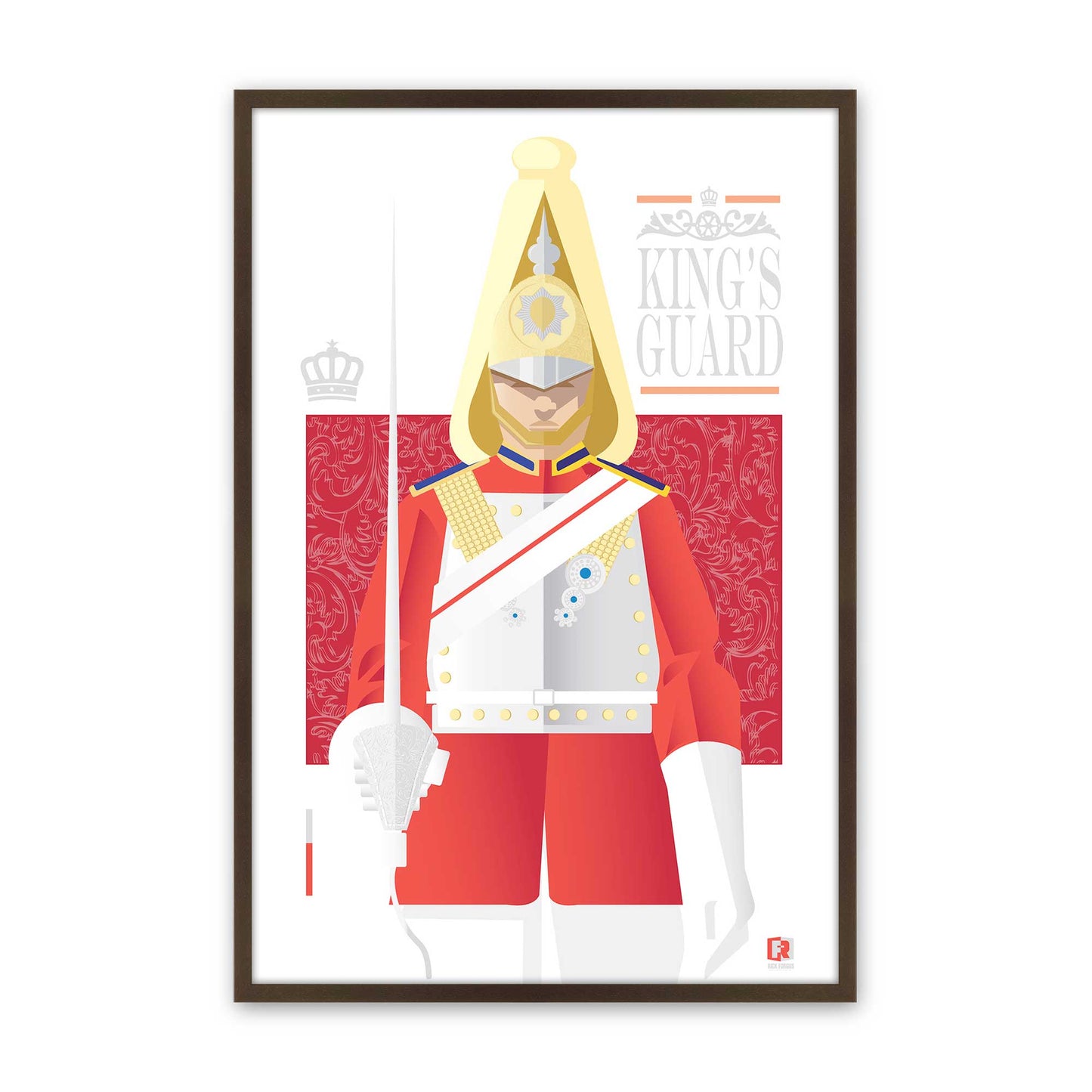 [Color:Belvinder Brown], Picture of art in a Belvinder Brown frame