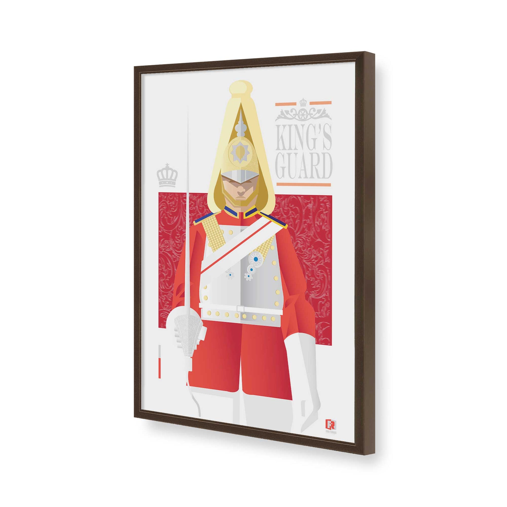 [Color:Belvinder Brown], Picture of art in a Belvinder Brown frame of the corner