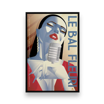 [Color:Satin Black], Picture of art in a Satin Black frame
