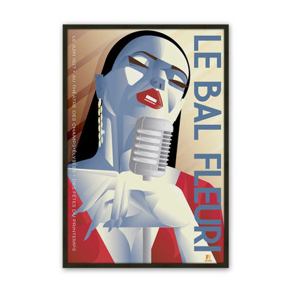 [Color:Satin Black], Picture of art in a Satin Black frame