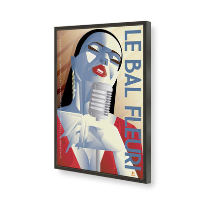 [Color:Satin Black], Picture of art in a Satin Black frame of the corner