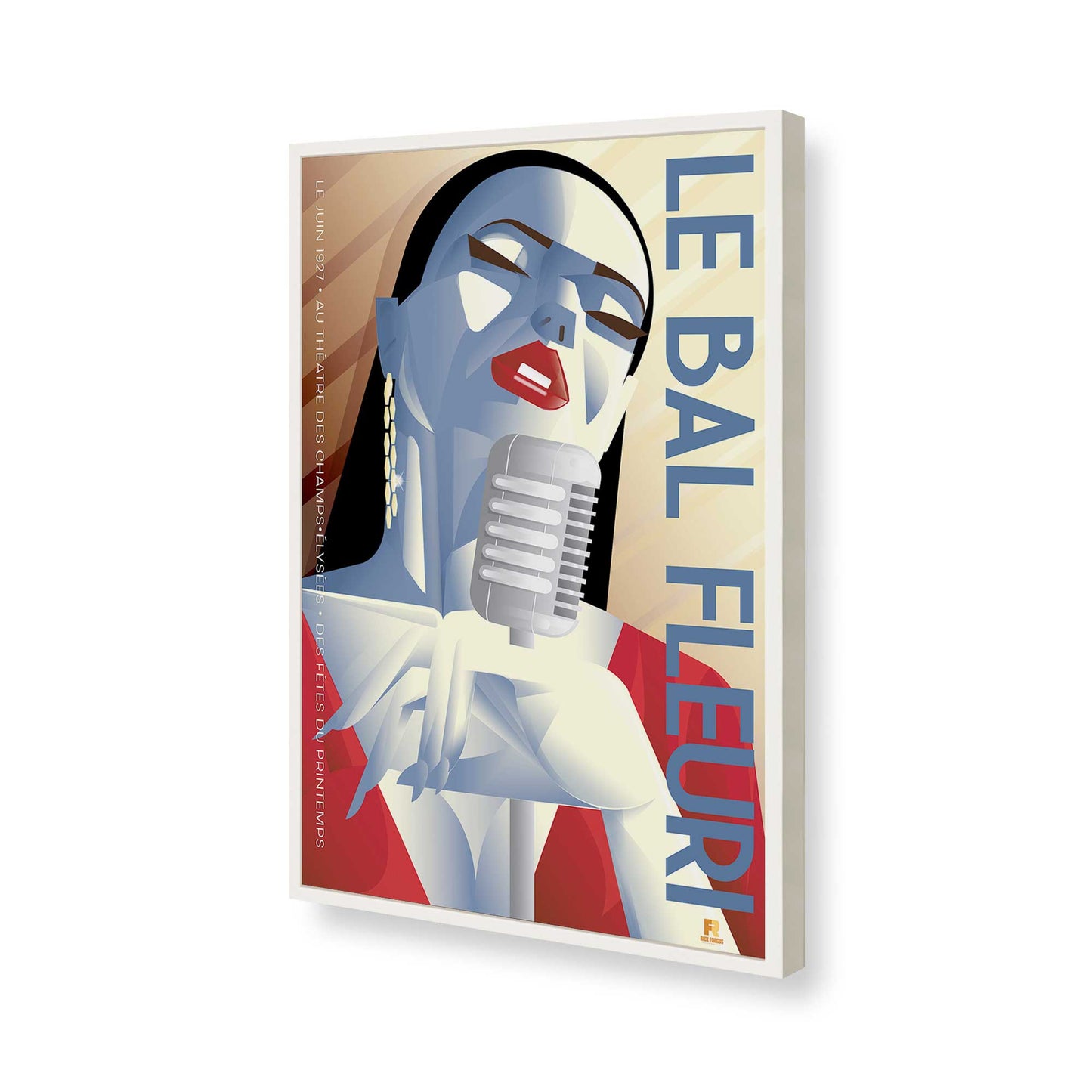 [Color:Opaque White], Picture of art in a Opaque White frame of the corner