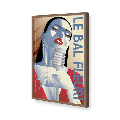 [Color:Walnut], Picture of art in a Walnut frame of the corner