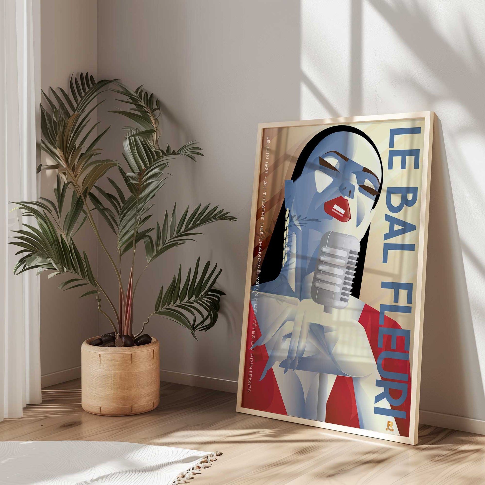 [Color:Polished Gold], Picture of art in a Polished Gold frame at an angle