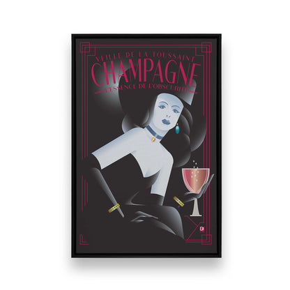 [Color:Satin Black], Picture of art in a Satin Black frame