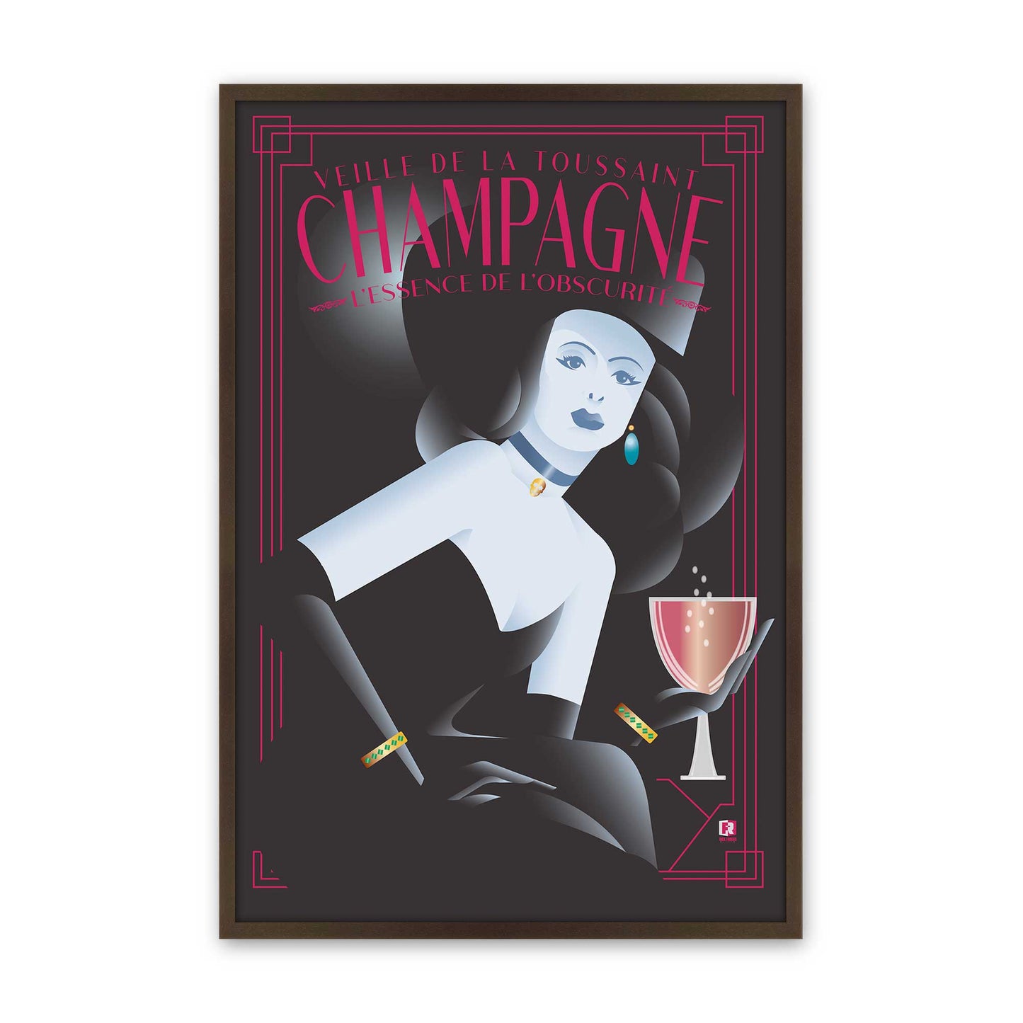 [Color:Belvinder Brown], Picture of art in a Belvinder Brown frame