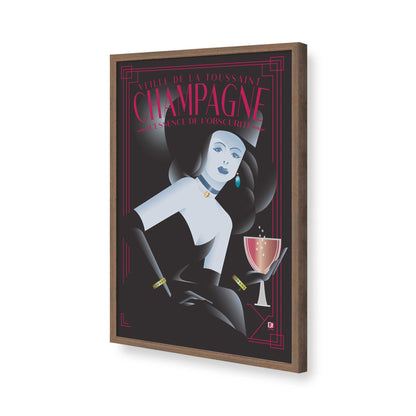 [Color:Walnut], Picture of art in a Walnut frame of the corner