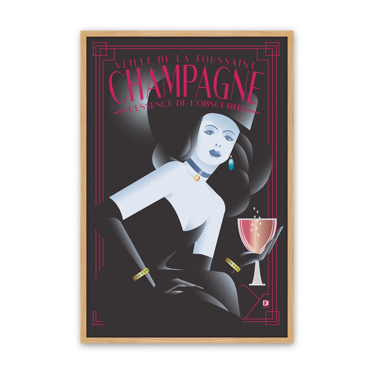 [Color:American Maple], Picture of art in a American Maple frame