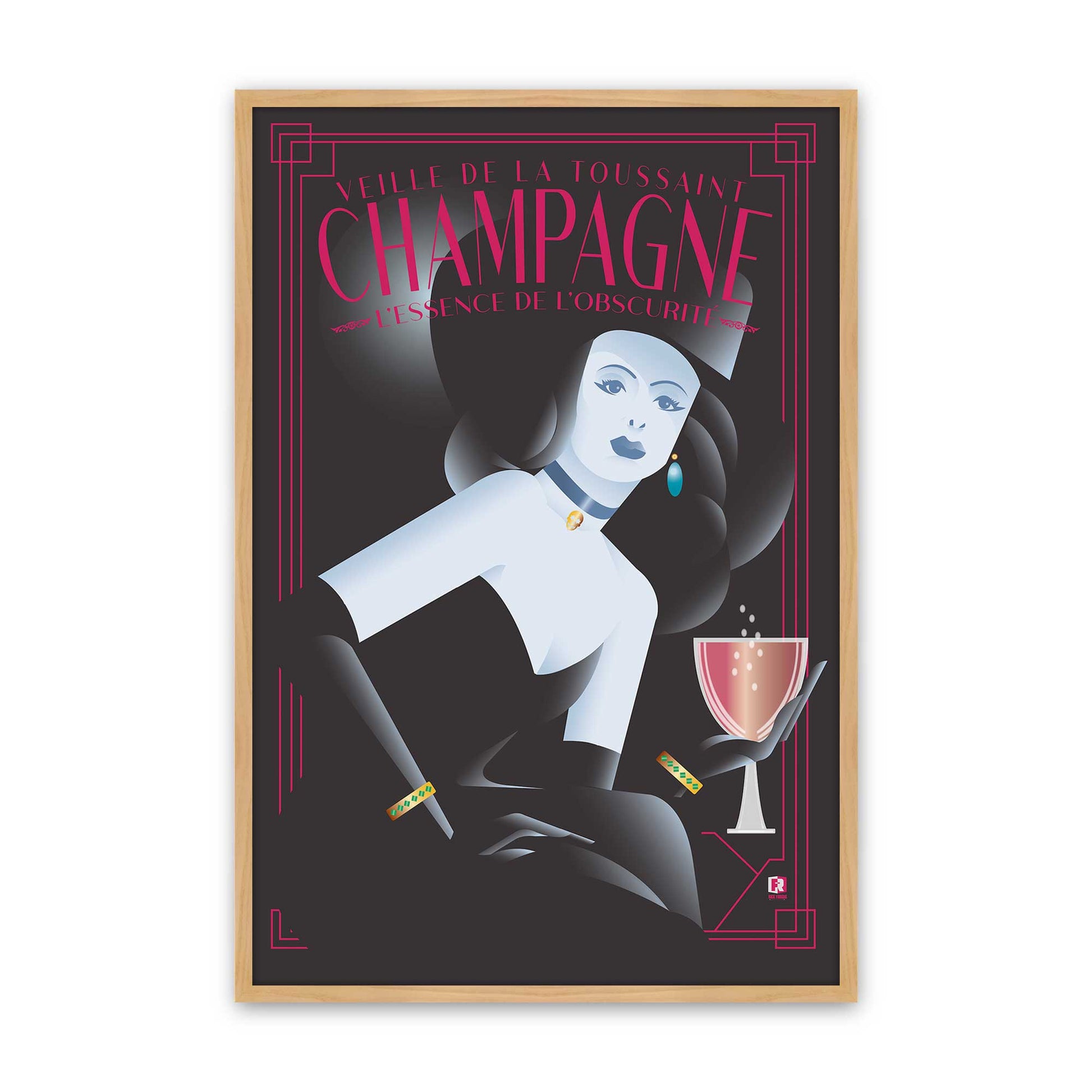 [Color:American Maple], Picture of art in a American Maple frame