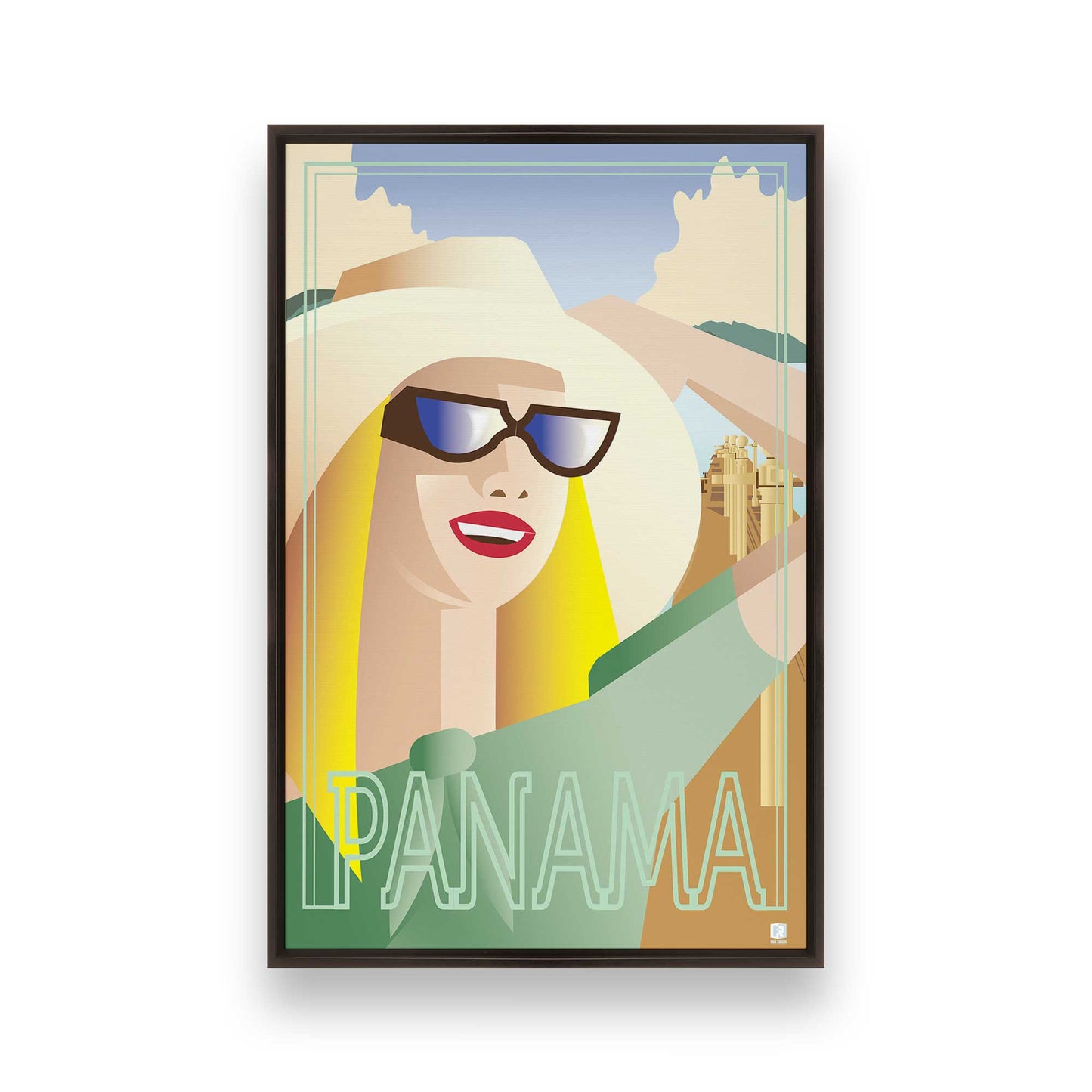 [Color:Espresso], Picture of art in a Espresso frame