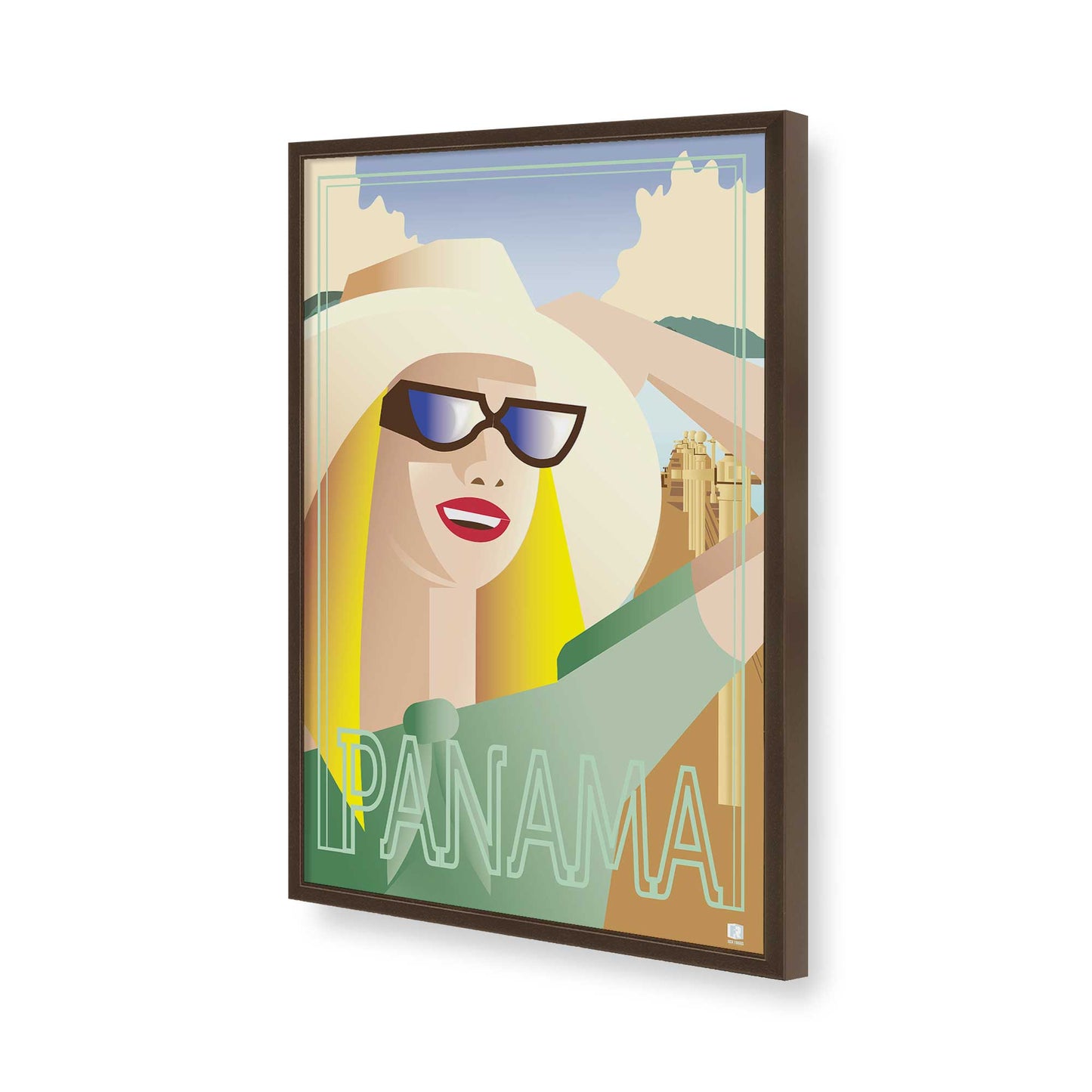 [Color:Belvinder Brown], Picture of art in a Belvinder Brown frame of the corner