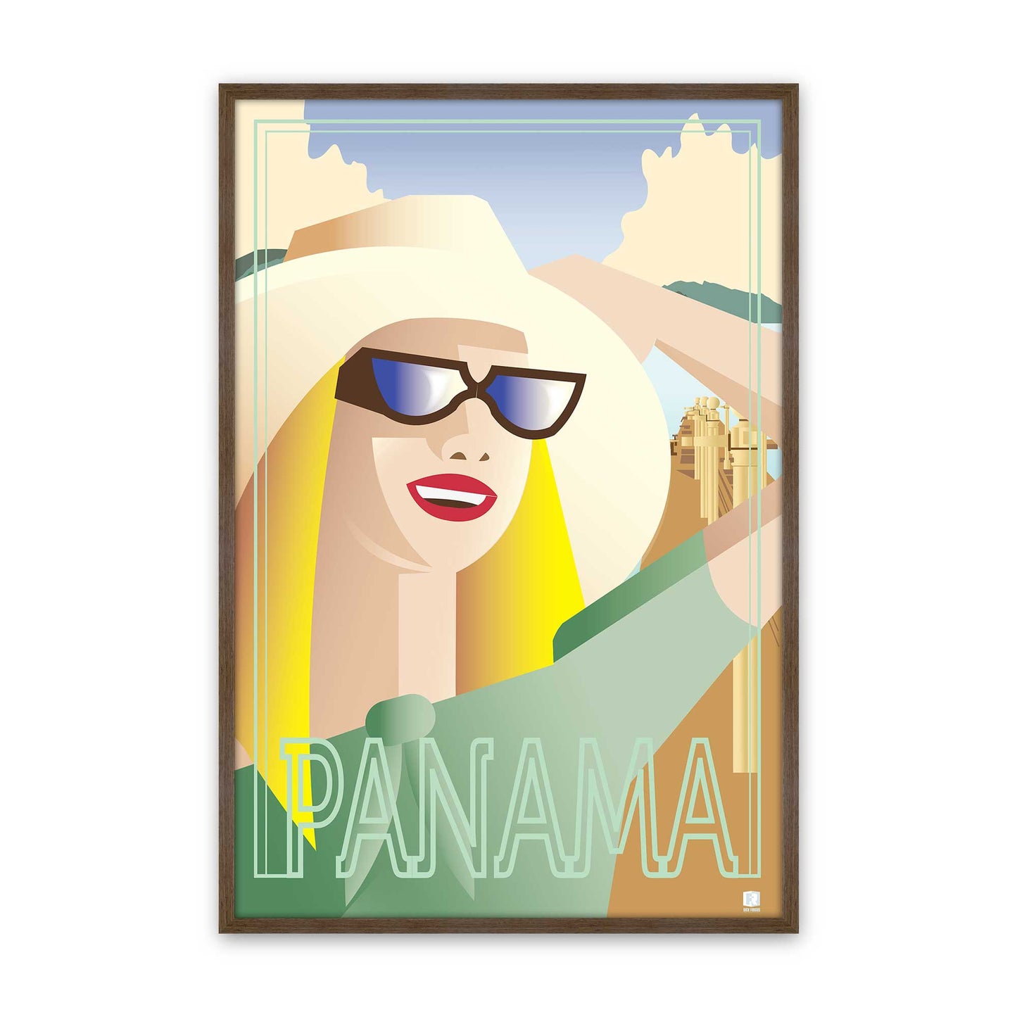 [Color:Walnut], Picture of art in a Walnut frame