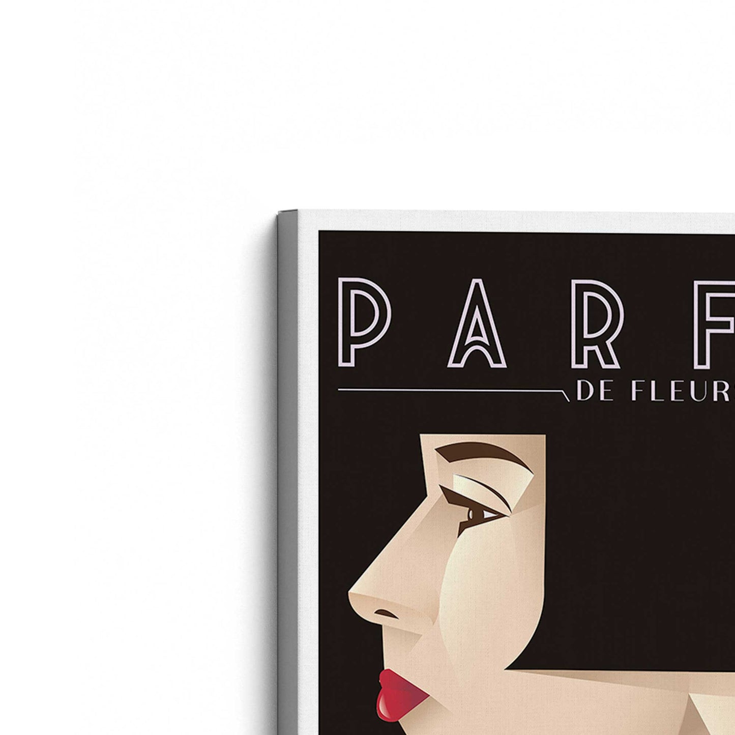 [Color:Stretched Canvas], Picture of the corner of the art