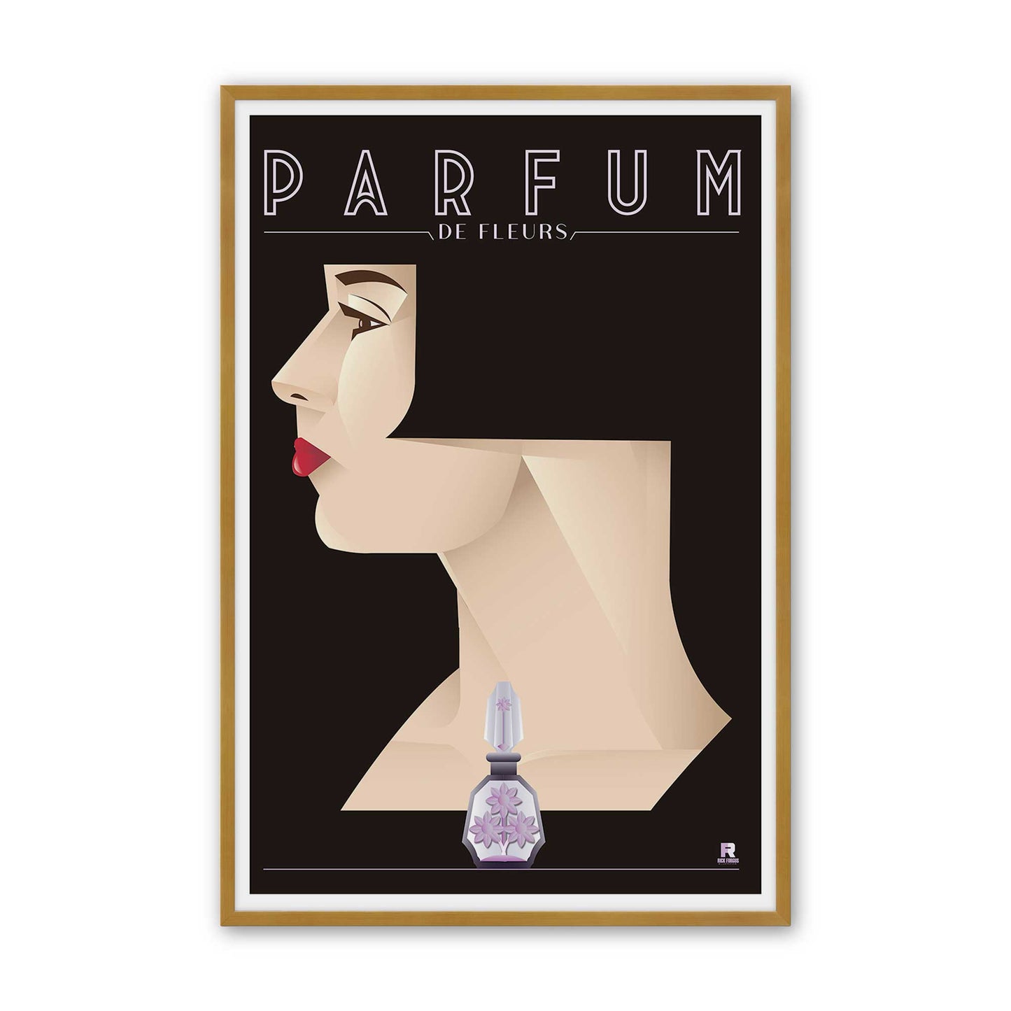 [Color:Polished Gold], Picture of art in a Polished Gold frame