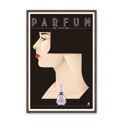 [Color:Walnut], Picture of art in a Walnut frame