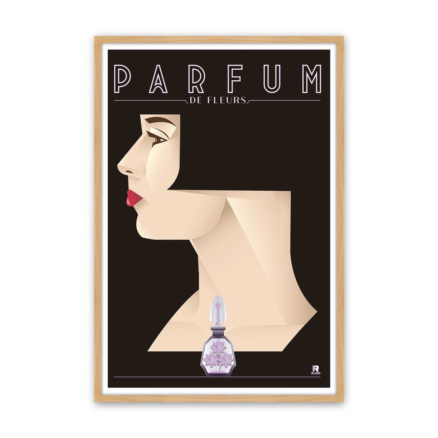 [Color:American Maple], Picture of art in a American Maple frame