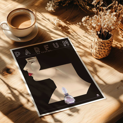 Golden Perfume Muse Paper Print