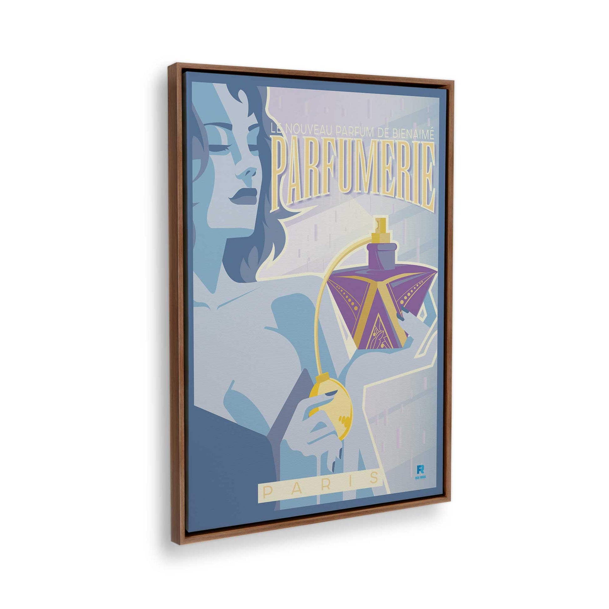 [Color:Walnut], Picture of the corner of the art