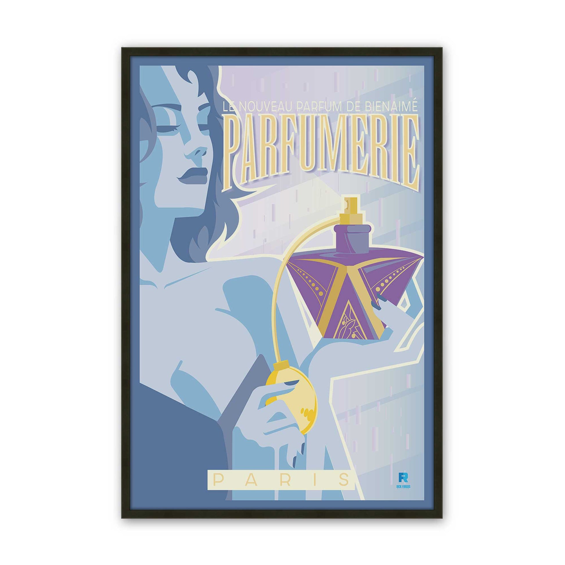 [Color:Satin Black], Picture of art in a Satin Black frame